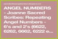 
Repeating Angel Numbers - 8's and 2's  (8822, 8282, 88822 etc)
